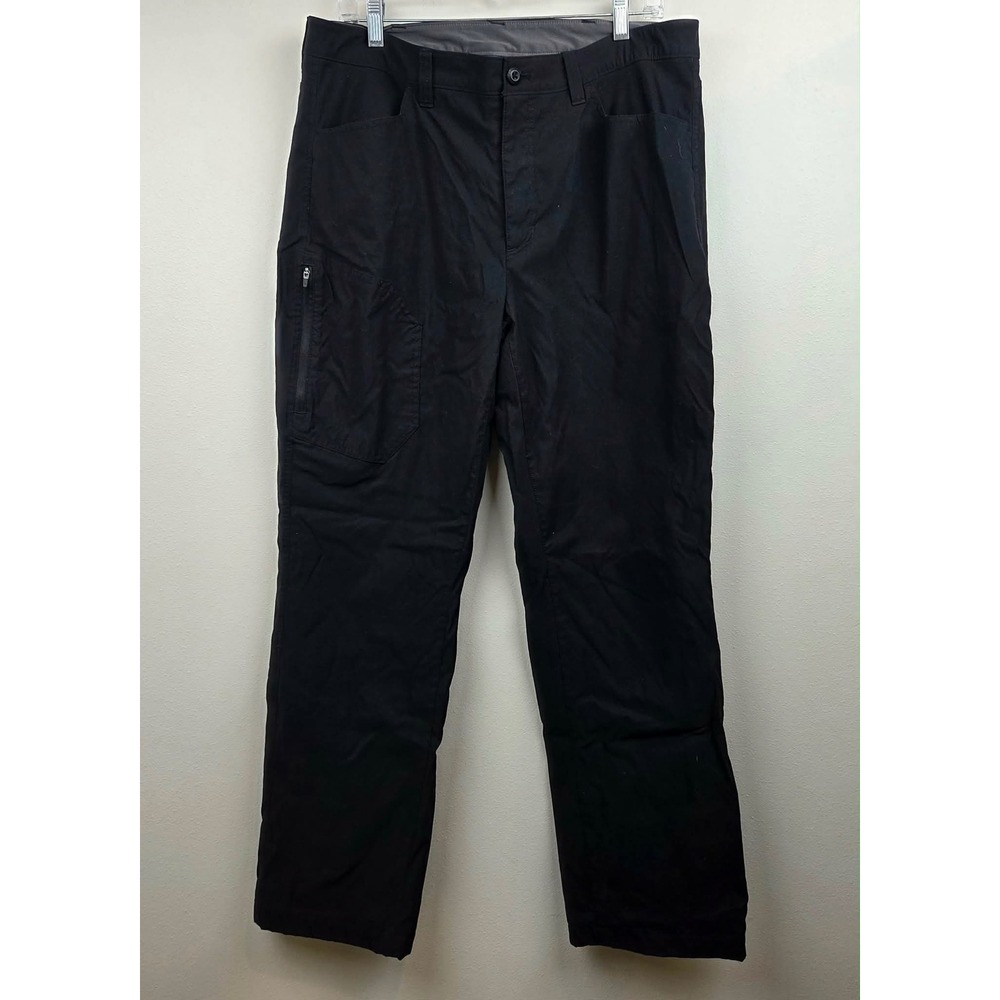 Eddie Bauer Mens Fleece Lined Tech Pants Black 36x32 Hiking Outdoor 283947